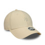 New York Yankees Womens Cord Pastel Cream 9FORTY Adjustable New Era Cap