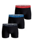 Björn Borg  3 Pack Cotton Stretch 3 Pack Black Boxer Shorts