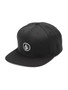 Volcom Cap Snapback Unisex Flat Peak Quarter Twill Black