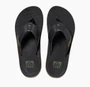 Reef Santa Ana Mens Black Water Friendly Grey Sandals.