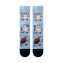 Pokemon Blastoise Mens Crew Socks  Blue Stance