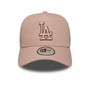 LA Dodgers MLB Outline Pastel Pink 9FORTY E-Frame Trucker Adjustable Cap