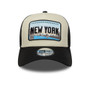 New York Licence Plate 9Forty A-Frame Trucker Snapback Cap