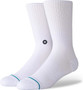 3 pack Icon  Mens Crew Black Black White Socks Stance