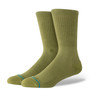 Stance Icon Crew Mens Olive Socks