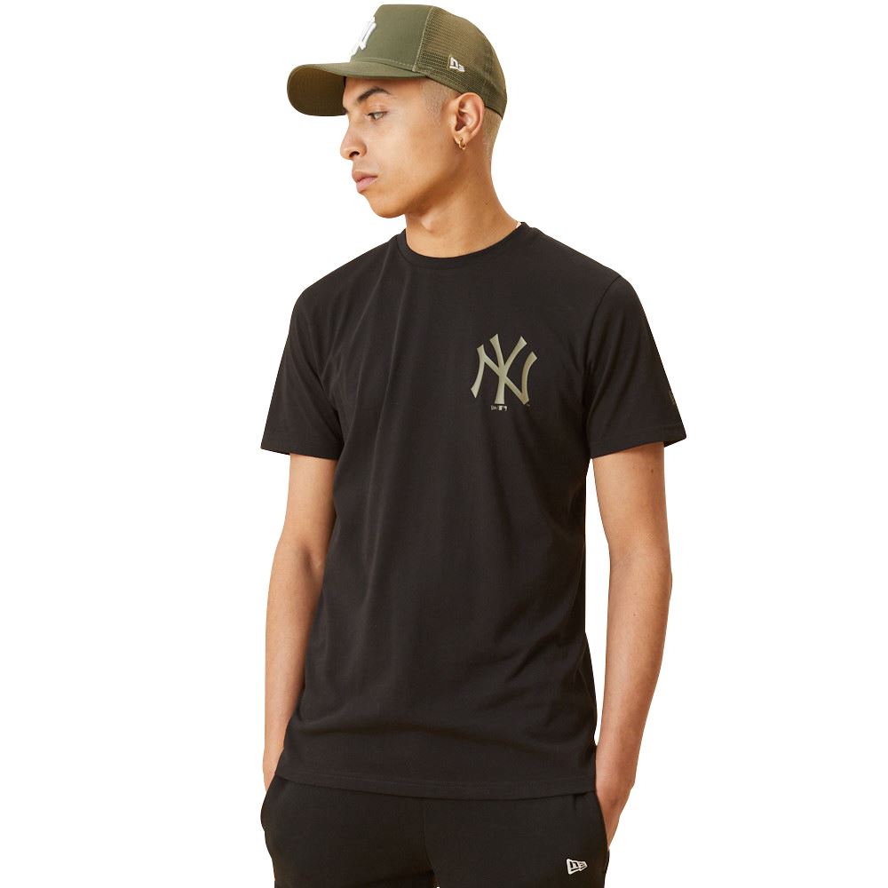 New Era New York Yankees MLB Team Wordmark Oversized T-Shirt Grey