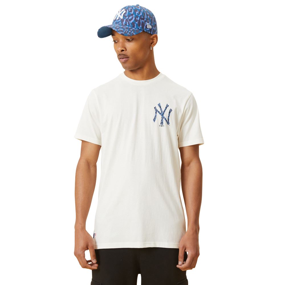 New era MLB New York Yankees Infill Logo Short Sleeve T-Shirt White