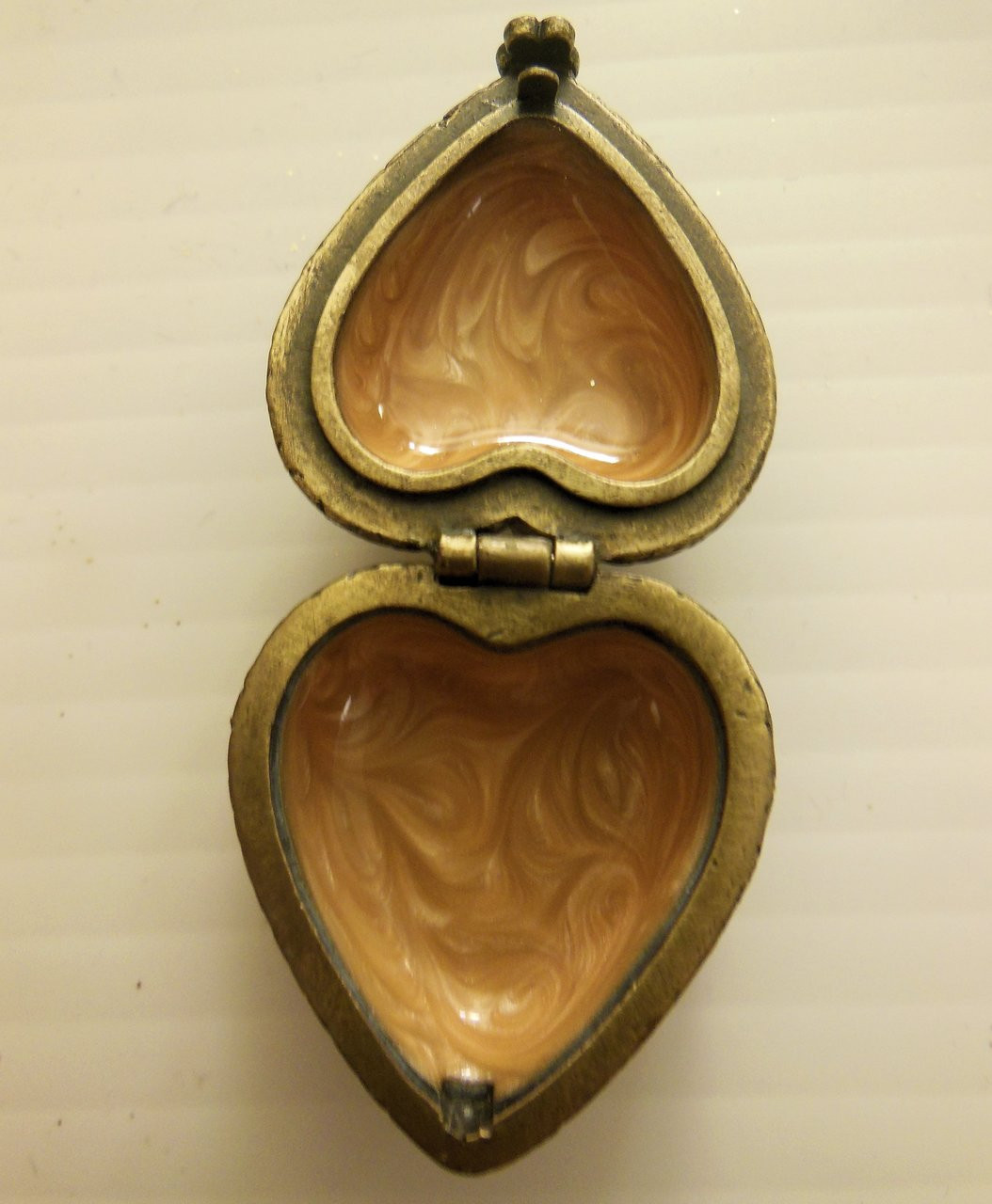 Jay Strongwater Heart Shaped Trinket Box with Flower Decoration