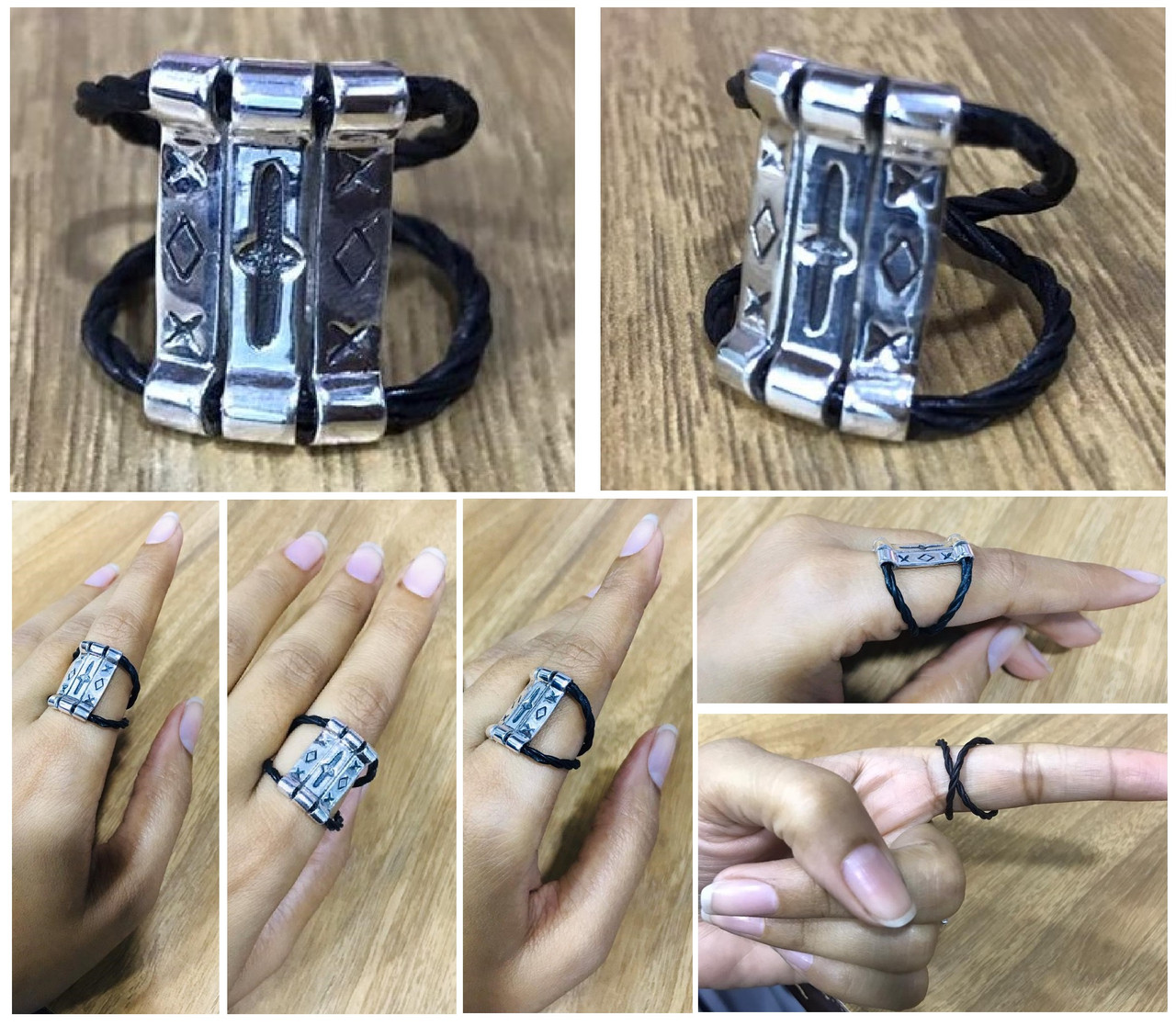 Custom Ring, Inspired by Matt Bellamy- XOX-Trinity. Sterling