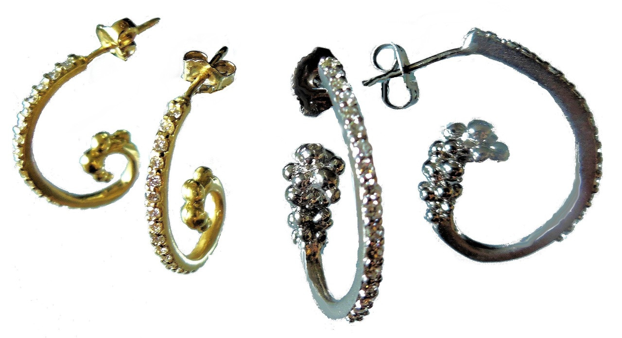 Round Gold/Silver/Black/Blue Men Hoop Earrings at Rs 42/pair in Mumbai