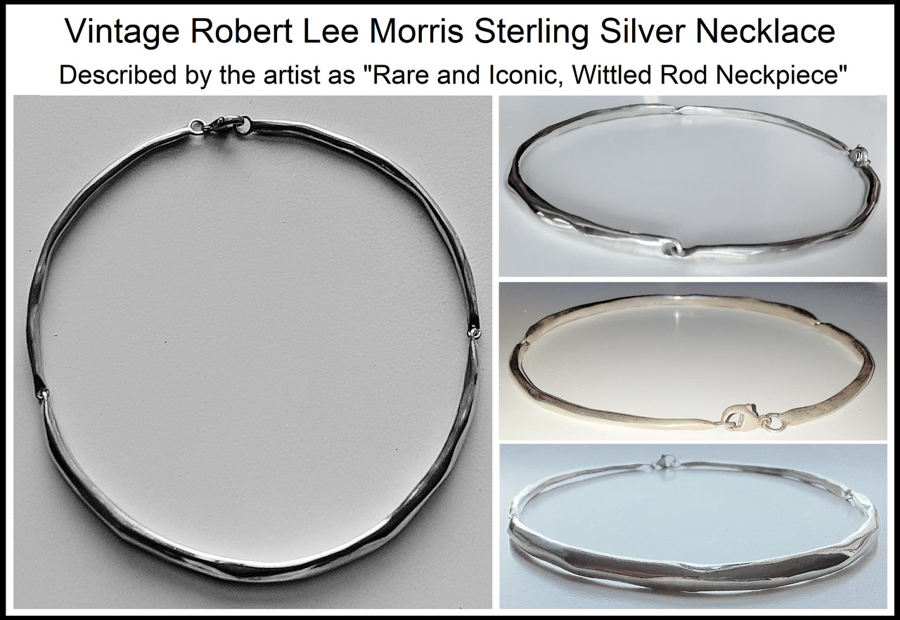 Vintage Robert Lee Morris Choker Necklace, Iconic & Rare Whittled Rod  Neckpiece-Sterling Silver