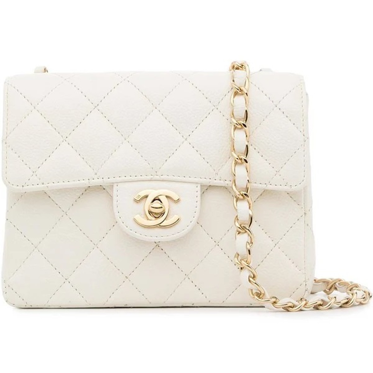 Mini flap bag, Lambskin & gold-tone metal, black — Fashion | CHANEL