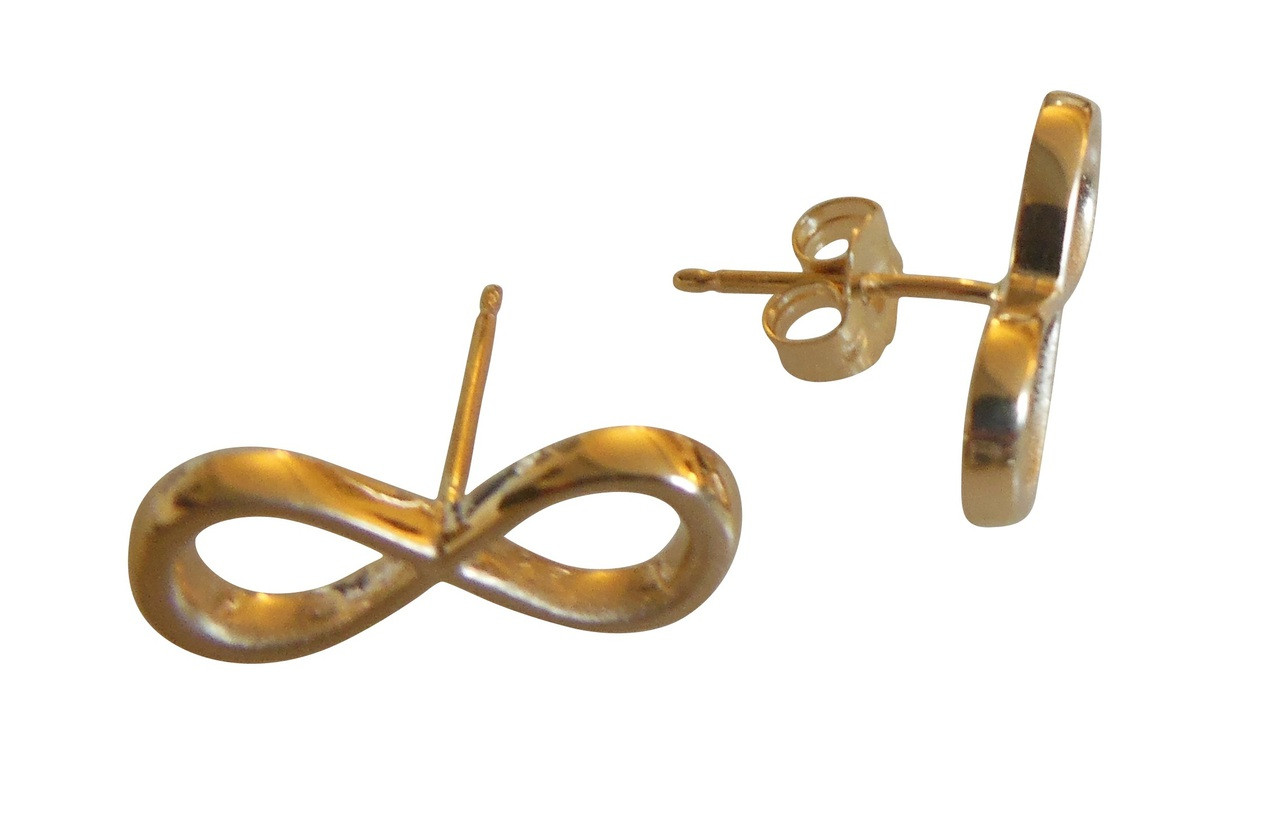 Infinity Earrings- 14K gold. Celebrate the Infinite of Life