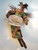 Vintage African or Caribbean Rag Doll/Wall Hanging- Woman Carrying Sticks