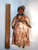 Antique Rag Doll, Smiling Woman with Jewelry from 1800's