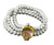 Bowl of Overflowing Diamonds on pearls-Bracelet- 18K gold