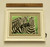 Three Zebras - Framed oil paint on paper.  Zimbabwe Collection
