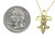 Fleur de Lis Mini Pendant / Necklace: 18K Gold with Overflowing Diamond Dots Fleur de Lis Mini Pendant / Necklace: 18K Gold with Overflowing Diamond Dots
