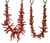 Branch Coral Necklaces on Bold Gold Chain
