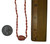 Reversible Necklace: Natural Coral Rice Shape Beads with Mystery Center Carved Bead.