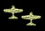 Custom Design: Airplane Stud Earrings- 18K Gold: Tiny