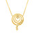 Circle Karma Diamond Flow Necklace- 18K gold with diamonds