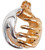 Leona's Healing Hands, Locket for Crystals or Essential Oils, Silver & 18K Gold Plate Leona's Healing Hands, Locket for Crystals or Essential Oils, Silver & 18K Gold Plate