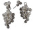 Demi Grape Earrings, Detachable Stud and Drop, 2 parts: 14K Gold & Diamonds