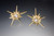 Star Earrings-Solid Stars-18K with black diamonds