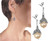 Dot Cap Pearl Drop Earrings- Sterling Silver Dot Cap Pearl Drop Earrings- Sterling Silver