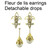 Fleur De Lis Earrings-18K Gold with Diamonds Fleur De Lis Earrings-18K Gold with Diamonds