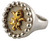 Fleur De Lis Ring, 18K Gold & Sterling Silver with diamonds