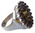 Fleur De Lis Ring, 18K Gold & Sterling Silver with diamonds