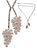 Grapes Necklace, Sterling Silver &  Diamonds. Lariat Style. Plate options available Grapes Necklace, Sterling Silver &  Diamonds. Lariat Style. Plate options available
