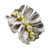 Ruffle Ring: Diamonds in 18K Gold and Sterling Silver