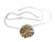 Ruffle Pearl Enhancer: Diamond in 18K Solid Gold Dot Set in Sterling Silver.  Fits on Beads & Cords, too
