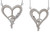 Peace of Heart Necklace- Small- Sterling Silver with Overflowing Diamonds