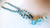 The Blues!  Blue briolettes on twisted wire necklace.