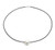 Single Chinese Freshwater Pearl Necklace on Leather or Suede. Made to order in any color.