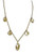 Metal Petals. 7 Petal Necklace-18K Gold Metal Petals. 7 Petal Necklace-18K Gold