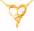 Peace of Heart Necklace- Small- 18K Gold with Abundance Overflowing Diamonds Peace of Heart Necklace- Small- 18K Gold with Abundance Overflowing Diamonds