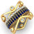 Wave Stacking Rings- 18K Gold with Diamonds. Wave Stacking Rings- 18K Gold with Diamonds.
