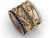 Wave Stacking Rings- 18K Gold with Diamonds. Wave Stacking Rings- 18K Gold with Diamonds.