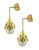 Akoya pearl drop earring- 14K Gold 