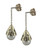 Akoya pearl drop earring- Sterling Silver with plate options Akoya pearl drop earring- Sterling Silver with plate options