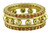 Crown Stacking Ring-Hugging dots-14K Gold & Diamonds- Narrowest Version