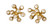 Fireworks earrings in diamonds- 9 stones each Fireworks earrings in diamonds- 9 stones each
