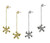 Fireworks-Starburst earrings-14K Gold with diamonds