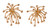Superstar earrings in gold (or sterling silver with 18K gold plate) from the Fireworks Collection.  Fireworks Earrings and Fireworks Necklaces in many styles many interchangeable. Superstar earrings in gold (or sterling silver with 18K gold plate) from the Fireworks Collection.  Fireworks Earrings and Fireworks Necklaces in many styles many interchangeable.