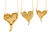 Hearts-Lucky Break Necklace-Medium-14K Gold with Diamonds Hearts-Lucky Break Necklace-Medium-14K Gold with Diamonds